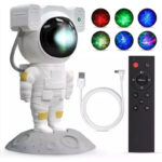 Παιδικό Φωτιστικό Projector Astronaut με Εναλλαγές Χρωματισμών Λευκό 12x11.3x22.8εκ. - Image 5