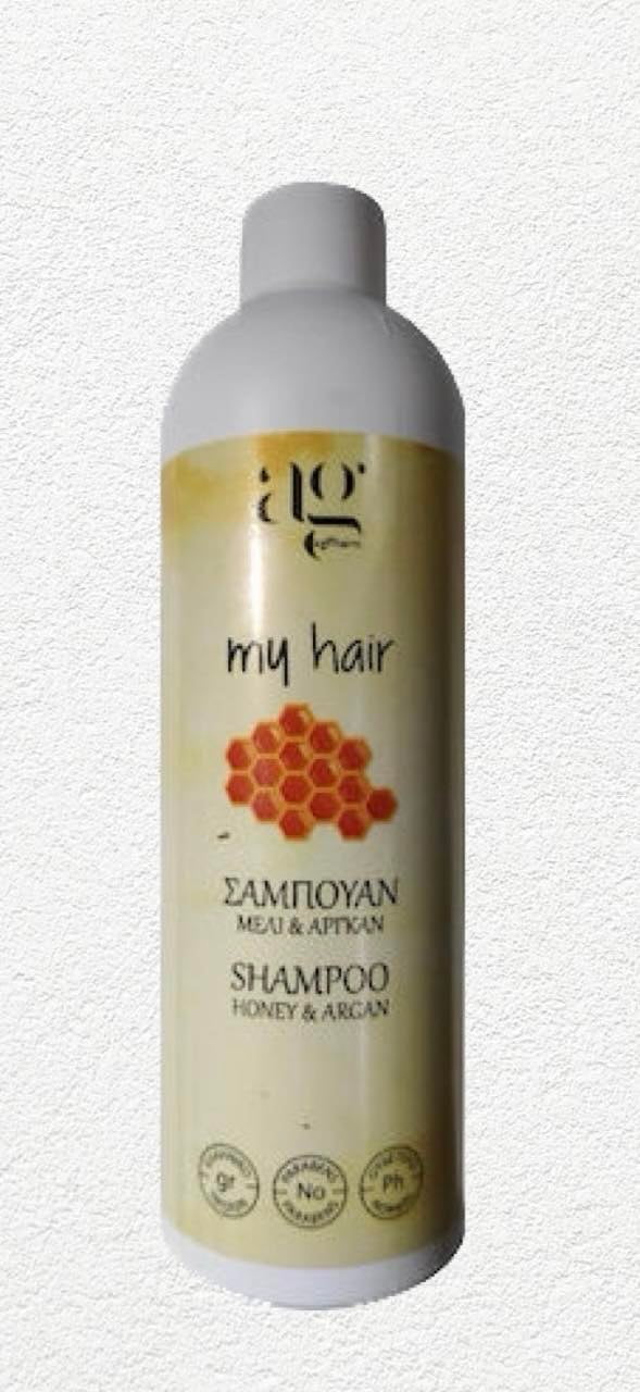 322503023_1538774239977501_3486084626022765138_n Ag Pharm My Hair Honey & Argan Σαμπουάν για Όλους τους Τύπους Μαλλιών 300ml - Image 1