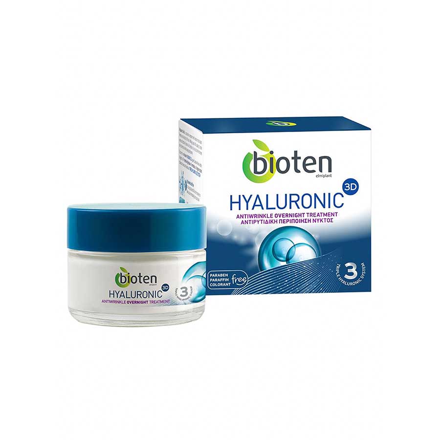 5201314053750-1 Bioten Hyaluronic 3D Αντιρυτιδικη Κρέμα Νύχτας 50ml - Image 1