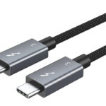 CABLETIME καλώδιο USB-C σε USB-C CT-C160-U31-TB3, 100W, 40Gbps, 4K/60Hz, 0.5m, μαύρο - 5210131130667