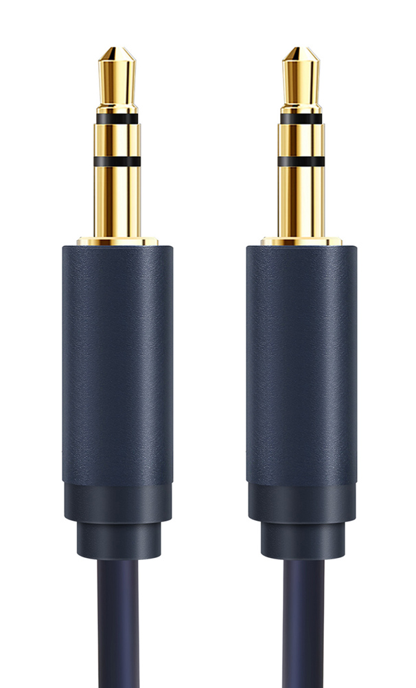 5210131130759 CABLETIME καλώδιο ήχου 3.5mm CT-AV301-H11G, gold plated, 1m, μπλε - 5210131130759 - Image 1