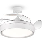 BRUNO ανεμιστήρας οροφής με LED φως BRN-0227, AC 82W, 42", Φ107x47εκ, λευκός - 5210131129319