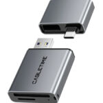 CABLETIME card reader CT-ACCD3-AG για SD & micro SD, USB 3.0, 5Gbps, γκρι - 5210131130605