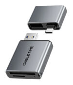 CABLETIME card reader CT-ACCD3-AG για SD & micro SD, USB 3.0, 5Gbps, γκρι - 5210131130605
