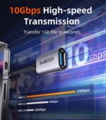 CABLETIME αντάπτορας USB-C σε USB CT-CMAF10-AGL, 10Gbps, γκρι - 5210131130629 - Image 2