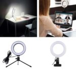 CABLETIME φωτιστικό δαχτυλίδι LED CT-LRL6-PB με μίνι τρίποδα & σφιγκτήρα, βάση smartphone, Φ16cm - 5210131130650 - Image 2
