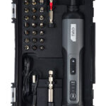 DELI σετ κατσαβίδι μπαταρίας με μύτες DC161, LED φακός, 2000mAh - 6976391009387