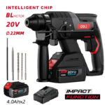DELI κρουστικό σκαπτικό μπαταρίας DE-DC20-2D4, Brushless, 20V, 2x 4Ah, 2J - 6975631081169