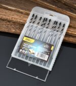 DELI σετ τρυπάνια DH-BWZ003-E1 για τοίχο/μέταλλο/ξύλο, 45# YG6X, 3x80mm, κυλινδρικό, 10τμχ - 6977657253988 - Image 2