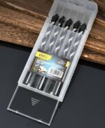 DELI σετ τρυπάνια DH-BWZ010-E1 για τοίχο/μέταλλο/ξύλο, 45# YG6X, 10x120mm, τρίπλευρο, 5τμχ - 6977657254039 - Image 2
