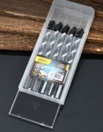 DELI σετ τρυπάνια DH-BWZ012-E1 για τοίχο/μέταλλο/ξύλο, 45# YG6X, 12x120mm, τρίπλευρο, 5τμχ - 6977657254046 - Image 2