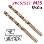 DELI σετ τρυπάνια DH-MHZ020-E2 για μέταλλο, M35 HSS 5% κοβαλτίου, DIN 388, 2x49mm, κυλινδρικό, 2τμχ - 6977403222725 - Image 2