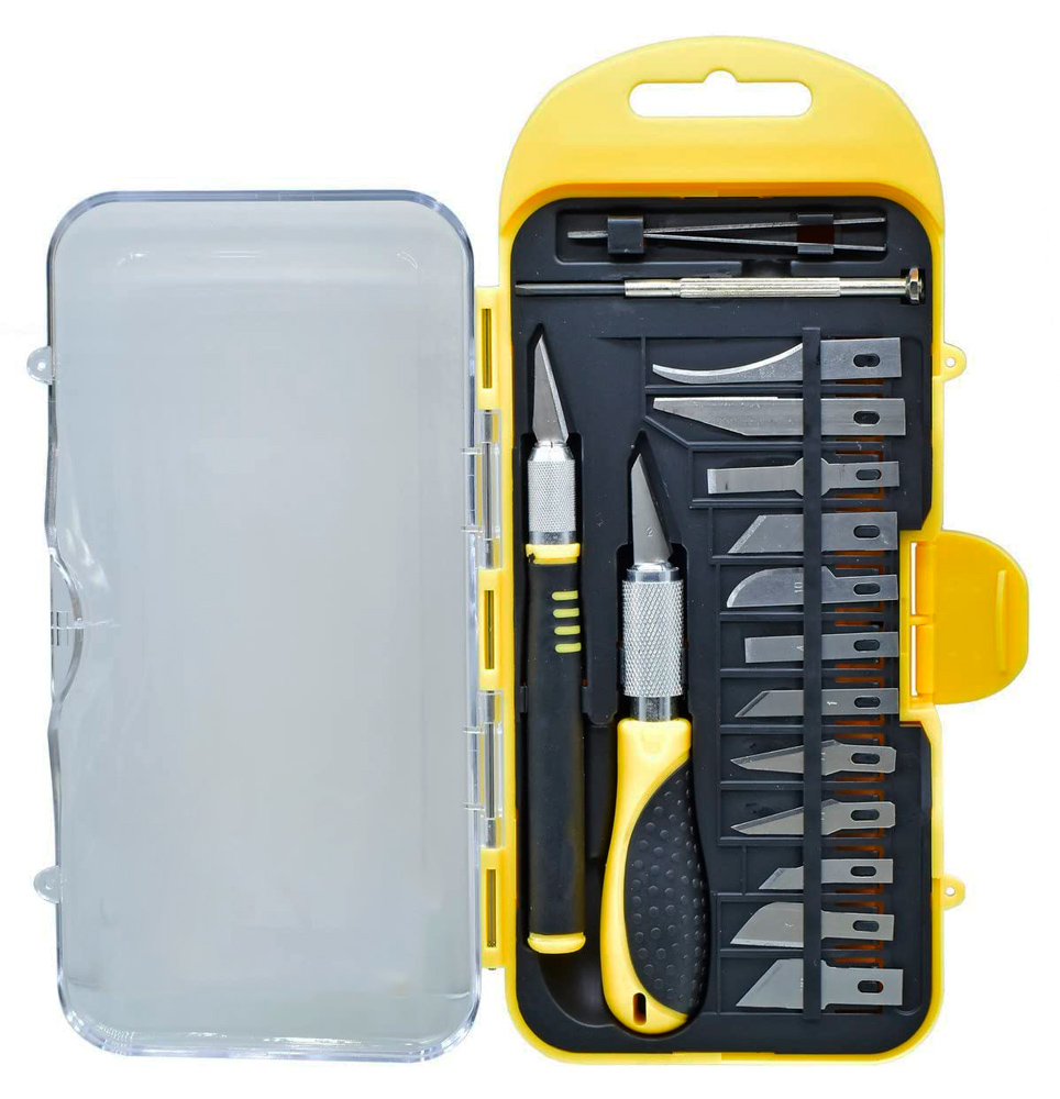 DL-DP1 DELI σετ κοπίδια ακριβείας DL-DP1 με θήκη, 16τμχ - 6970897945934 - Image 1
