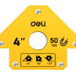 DELI μαγνητική γωνία συγκόλλησης DL-HDW50 με 45°/90°/135° γωνίες, 4", 22kg - 6977657250635