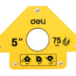 DELI μαγνητική γωνία συγκόλλησης DL-HDW75 με 45°/90°/135° γωνίες, 5", 34kg - 6977657250642