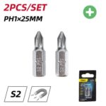 DELI σετ μύτες κατσαβιδιού DL251001, μαγνητικές, PH1x25mm, 2τμχ - 6976391001404 - Image 2
