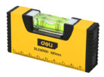 DELI αλφάδι DL290100 με 1 μάτι & κλίμακα, αλουμινίου, 10cm - 6977657250048