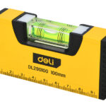 DELI αλφάδι DL290100 με 1 μάτι & κλίμακα, αλουμινίου, 10cm - 6977657250048