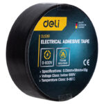 DELI μονωτική ταινία υψηλής αντοχής DL5261, 18mm x 9.15m, μαύρη - 6974173017643