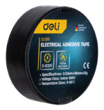 DELI μονωτική ταινία υψηλής αντοχής DL5261, 18mm x 9.15m, μαύρη - 6974173017643