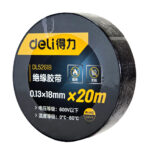 DELI μονωτική ταινία υψηλής αντοχής DL5261B, 18mm x 20m, μαύρη - 6971092849720