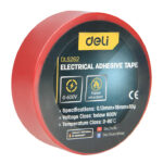 DELI μονωτική ταινία υψηλής αντοχής DL5262, 18mm x 9.15m, κόκκινη - 6977403220851
