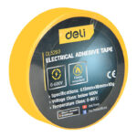 DELI μονωτική ταινία υψηλής αντοχής DL5263, 18mm x 9.15m, κίτρινη - 6977403220868