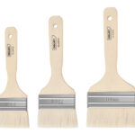 DELI σετ πινέλα βαφής DL528101 με φυσικές τρίχες, ξύλινη λαβή, 50/75/100mm, 3τμχ - 6975102944504