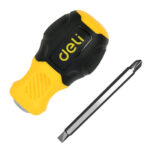 DELI κατσαβίδι DL632101 με διπλή κεφαλή, μαγνητικό, 6mm/PH2x38mm - 6977403227010