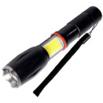 ESPERANZA φορητός φακός LED EOT070, 250lm, IPX3, zoom, με μαγνήτη, μαύρος - 5901299961056