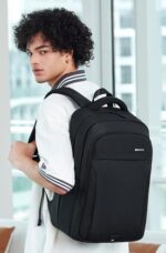 GOLDEN WOLF τσάντα πλάτης GB00711 με θήκη laptop 15.6", 27L, μαύρη - 6970672358089 - Image 2