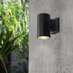 POWERTECH φωτιστικό τοίχου HLL-0189 για GU10 λάμπα, μεταλλικό, IP65, μαύρο - 5210131134481 - Image 2
