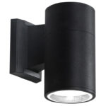 POWERTECH φωτιστικό τοίχου HLL-0189 για GU10 λάμπα, μεταλλικό, IP65, μαύρο - 5210131134481