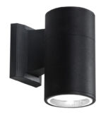 POWERTECH φωτιστικό τοίχου HLL-0189 για GU10 λάμπα, μεταλλικό, IP65, μαύρο - 5210131134481