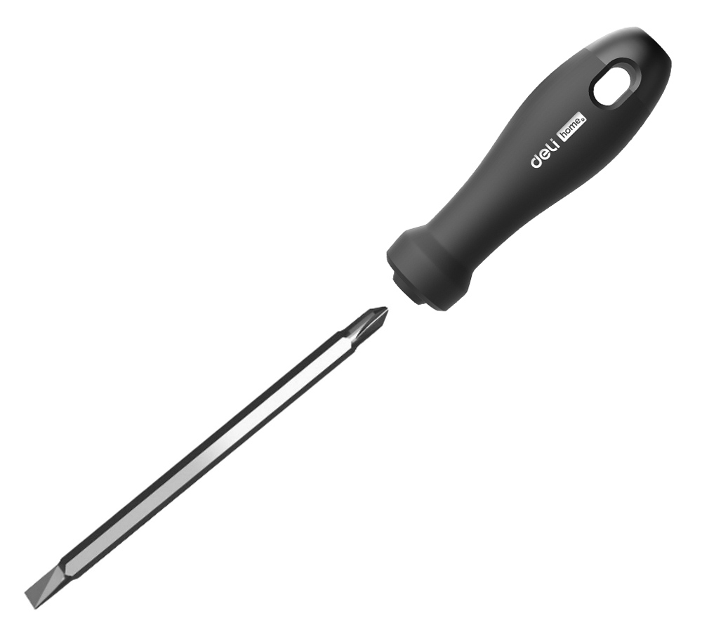 HT1055 DELI κατσαβίδι HT1055 με διπλή κεφαλή, μαγνητικό, 6mm/PH2x100mm - 6976391007550 - Image 1