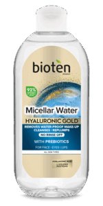 Bioten Hyaluronic Gold Micellar Water Μικκυλιακό Νερό Καθαρισμού Προσώπου 400ml