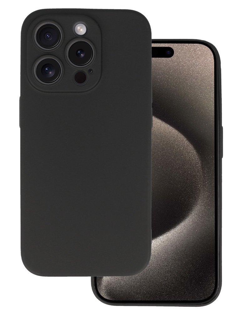 MOB-1970 POWERTECH θήκη MATT MOB-1970 για iPhone 16 Pro Max, μαύρη - 5900217429777 - Image 1