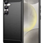 POWERTECH Θήκη Carbon MOB-2008 για Samsung S25, μαύρη - 5900217471301