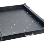 POWERTECH πτυσσόμενο ράφι για rack 19" NETW-0020, βάθος 740mm, μαύρο - 5210131067680