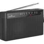 POWERTECH φορητό ραδιόφωνο PT-1244 με πτυσσόμενη κεραία, μαύρο - 5210131089187