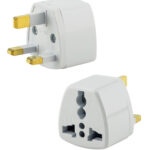 POWERTECH αντάπτορας ρεύματος από UK σε universal PT-368, 13A, copper, λευκός - 5210131014707