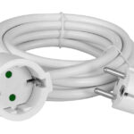 POWERTECH μπαλαντέζα ρεύματος PT-889, 1x schuko, 16A, 5m, λευκή - 5210131030998