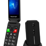 POWERTECH κινητό τηλέφωνο Sentry 2.8, 2.8", dual SIM, πλήκτρο SOS, μαύρο - 5210131127100
