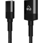 POWERTECH Καλώδιο USB σε Lightning eco round PTR-0082, copper, 1m, μαύρο - 5210131019788