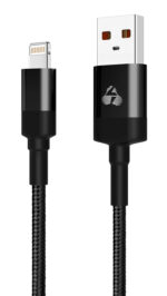 POWERTECH Καλώδιο USB σε Lightning eco round PTR-0082, copper, 1m, μαύρο - 5210131019788