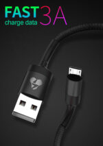 POWERTECH Καλώδιο USB σε Lightning eco round PTR-0082, copper, 1m, μαύρο - 5210131019788 - Image 2