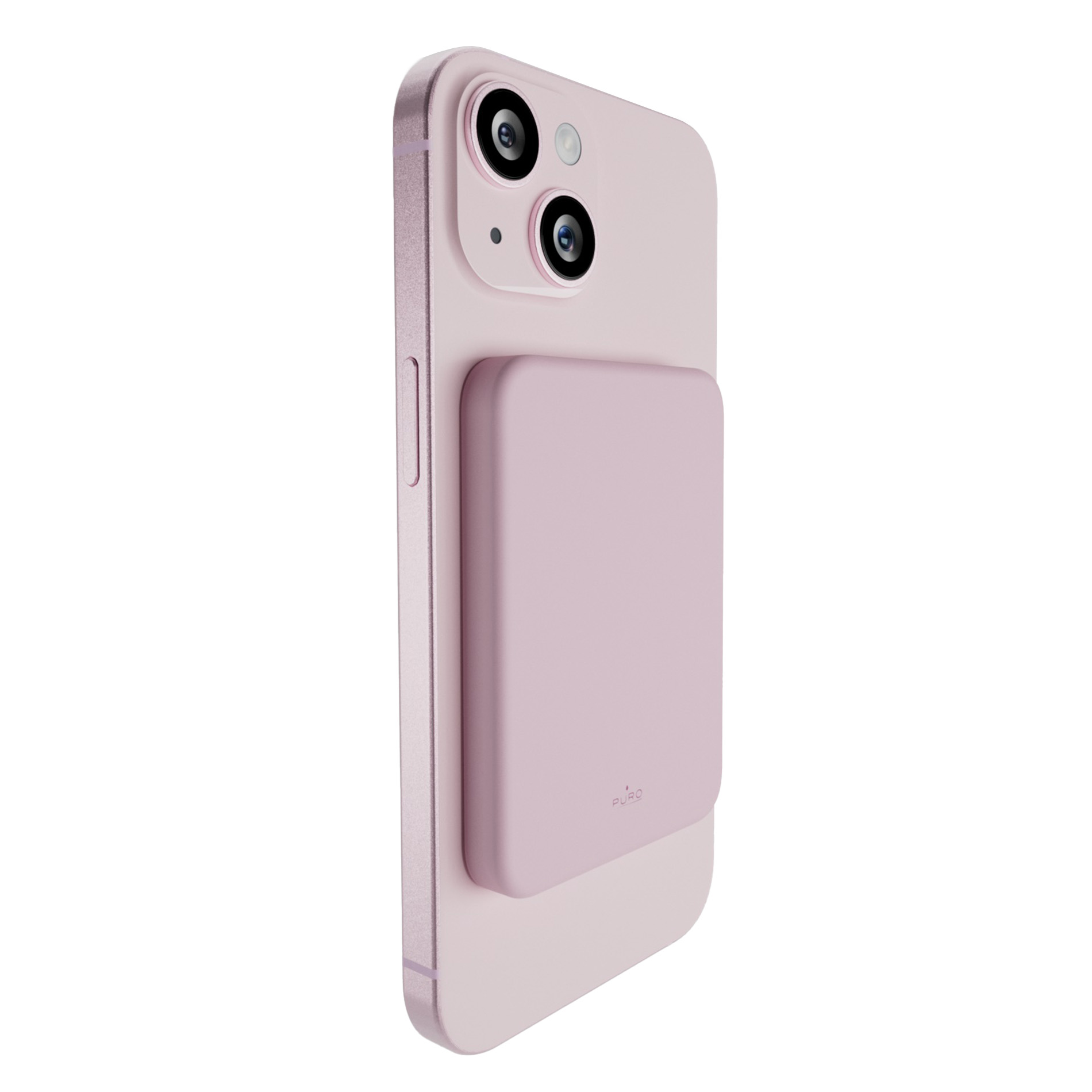 PUFCBB40P2MAGROSE_product_image_main Puro Powerbank 4200mAh MagSafe USB-C, pink - Image 1