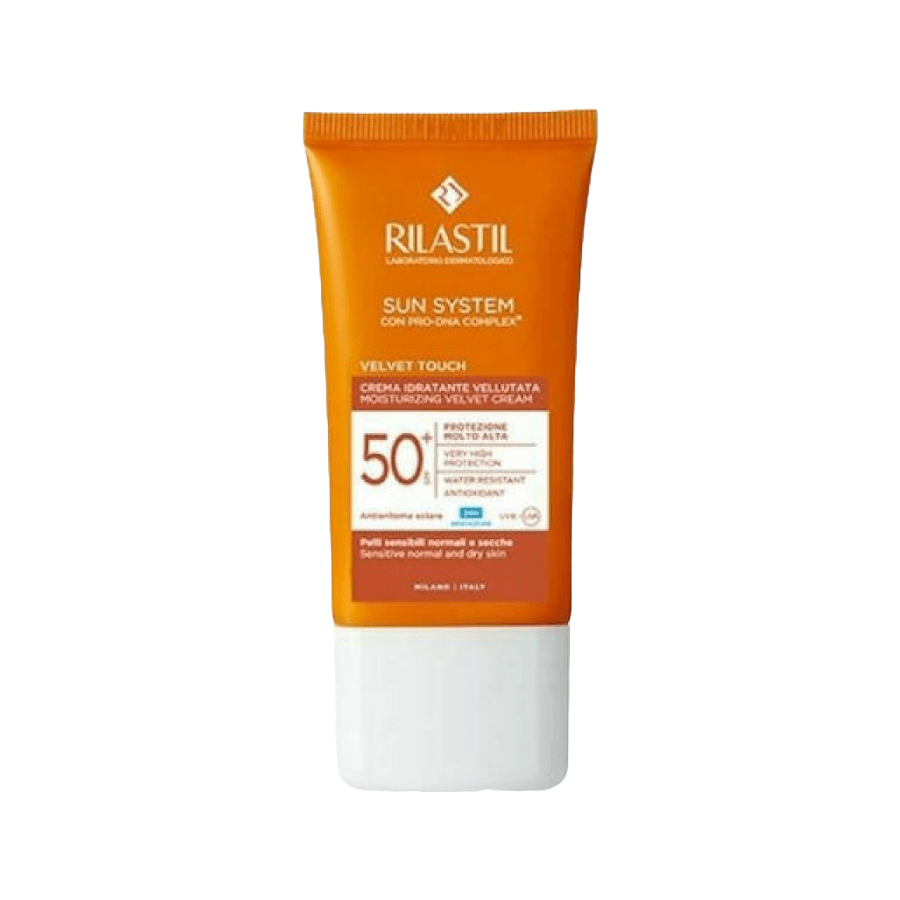 RILASTIL-VELVET-TOUCH-50-PROSOPOU Rilastil System Velvet Cream Αντηλιακό Προσώπου SPF 50 50ml - Image 1