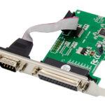 POWERTECH κάρτα επέκτασης PCIe σε serial & parallel ST39, WCH CH382L - 5210131136027