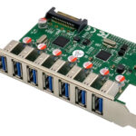 POWERTECH κάρτα επέκτασης PCIe σε 7x USB ST69, 5Gbps, VL805 & VL812 - 5210131136058